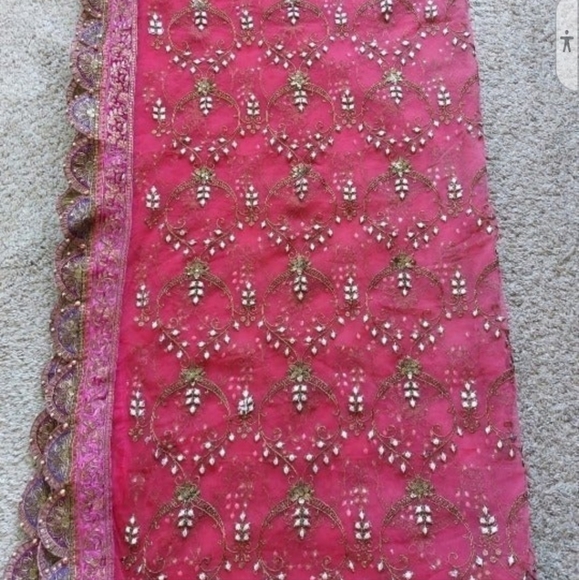 NWOT Designer MARIA B Wedding Gown, Shalwar and Duppatta - Picture 8 of 10